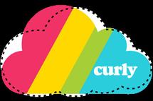 Logo toko mainan curly