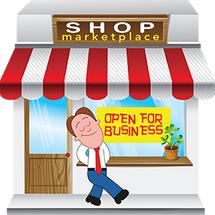 Logo produk import market