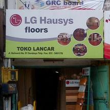 Logo lancar jaya material store
