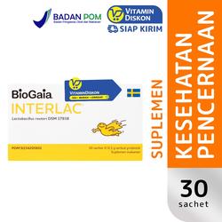 INTERLAC BIOGAIA PROBIOTIC POWDER BPOM - 30 SACHET