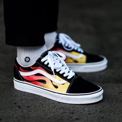 vans with flames