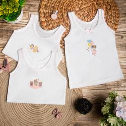 SINGLET ANAK BAYI / KAOS DALAM PEREMPUAN BAYI 1-3 TAHUN LUCKY KATUN