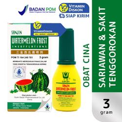 SANJIN WATERMELON FROST INSUFFLATIONS OBAT SARIAWAN DAN TENGGOROKAN