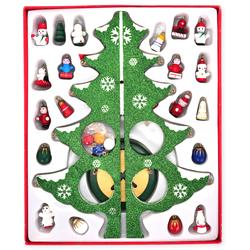 Scoop Pohon Natal Kayu DIY Glitter Warna Hijau25cm (pc) 60010402