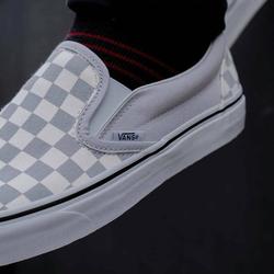 grey check vans