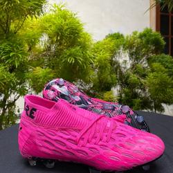 puma pink fluorescent green shoes