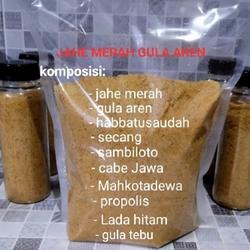 Jahe merah SUPER plus gula aren Secang habbatusaudah - jahe instan 1KG