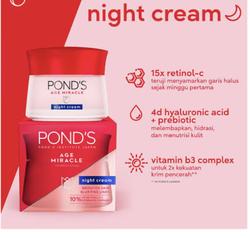 harga ponds age miracle night cream