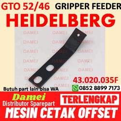 GRIPPER FEEDER GTO52 GTO46 Heidelberg Spare part Mesin Cetak Offset