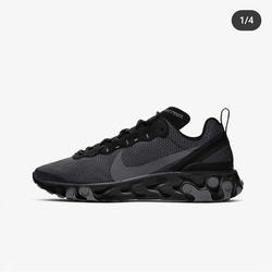 nike react element 55 all black