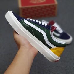 vans old skool white rainbow