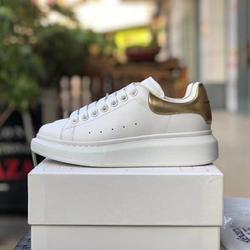 Sneakers Alexander Mcqueen Uomo | Sneakers Oversize Bianche E Oro  Metallizzato Uomo ~ The King of Cats