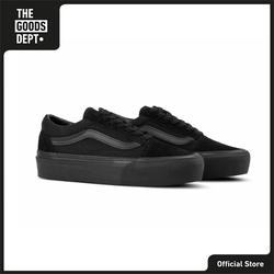 all black vans platform