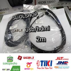 PAKET MURAH KABEL USB +HDMI FOR CANON EOS DSLR/ CANON POWERSHOT HS /SX