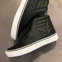 high top vans leather