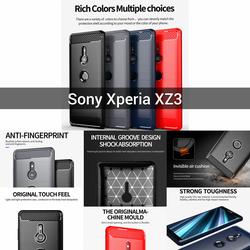 Case Sony Xperia XZ3 TPU Soft Case Brushed Carbon Sony XZ3
