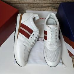 bally perforated sneakers