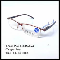 kacamata baca anti radiasi plus