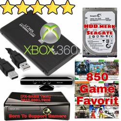 HDD Hardisk External Eksternal XBOX 360 JTAG RGH Full Game 320 500 GB