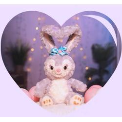 BONEKA STELLA LOU KELINCU UNGU RABBIT DUFFY BUNNY IMPOR KADO GIFT SET - POLOS, Tlinga-Kaki35cm