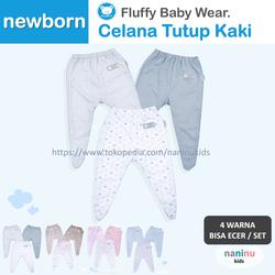 FLUFFY BABY WEAR Celana panjang tutup kaki | celana panjang bayi