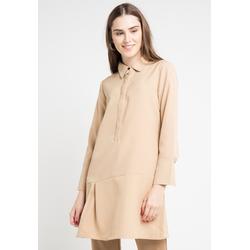 ELLE Apparel Original - Tunic Nuansa Nude Desain Lengan Panjang