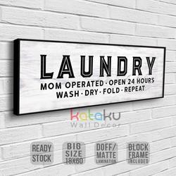 Farmhouse Laundry Room Decor Wash Dry Fold Repeat Laundry Sign 12x10 inch 4/Pack Funny Laundry Room Signs Rustic Wall Decor Framed Wood Wall Art Farmhouse Laundry Room Decor Wash Dry Fold Repeat Laundry Sign 12x10 inch 4/Pack Funny Laundry Room Signs Rustic Wall Decor Framed Wood Wall Art