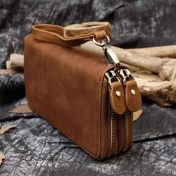 Dompet tas tangan kulit dompet genggam bahan kulit asli sapi ch clutch