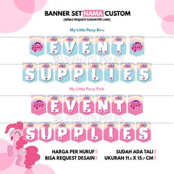 Banner Set Nama Custom Ulang tahun, Anniversary, Engagment
