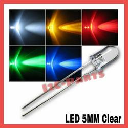 LED 5mm clear 5 mm super bright F5 Light Emitting Diode Bening Warna - Kuning