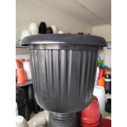 pot bunga/tanaman GRACE 45 hitam kuping