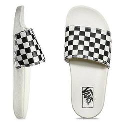 checkerboard slide on vans