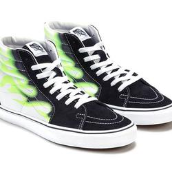 vans old skool sparkle flame