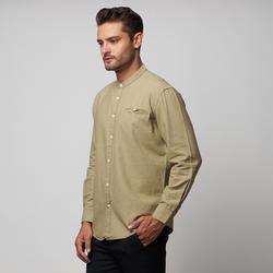 kemeja linen kerah sanghai lengan panjang