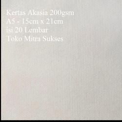 Kertas Akasia 200gsm A5 isi 50 Lembar