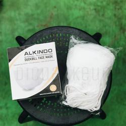 Masker duckbill Alkindo Putih Hitam mirip sensi satuan repack murah