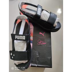 puma platform sandals black