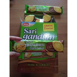 Roma Sari Gandum Sandwich Coklat & Susu 38gr Pak