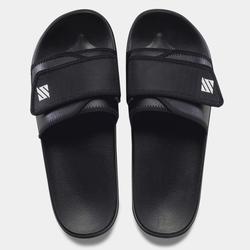 black velcro slippers
