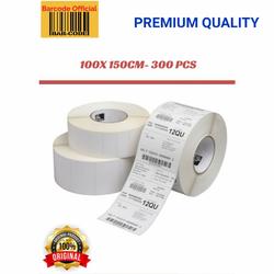 LABEL BARCODE 100 X 150 mm KERTAS STICKER LABEL THERMAL 300 pcs