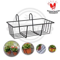 RAK POT BUNGA GANTUNG / BALKON / PAGAR