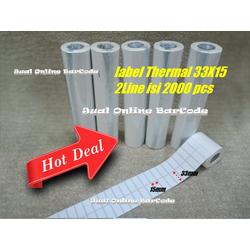 THERMAL | TERMAL LABEL BARCODE UK 33x15 - 33 x 15 MM PRINTER THERMAL