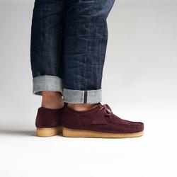 clarks suede wallabees
