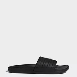 black adidas slides cloudfoam