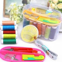 Alat Jahit Set Mini Box Sewing Toolkit Benang Jarum Gunting Lengkap