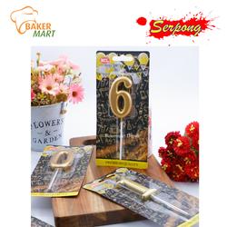Lilin Angka Emas