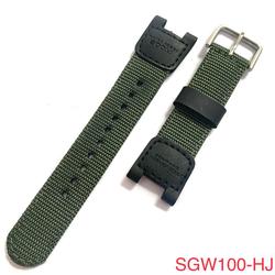 Tali Jam Kanvas Casio SGW-100 Black 