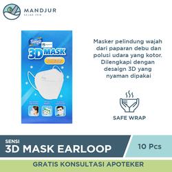Sensi 3D Masker Earloop Isi 10 Pcs - Masker Sensi 3 Dimensi