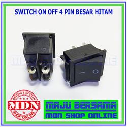 Jual Saklar On Off HITAM 4 pin | Switch On Off Besar kaki 4 - Hitam ...