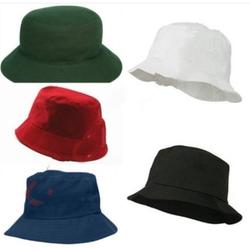 Jual topi bucket hat printed logo 